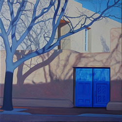 blue doors